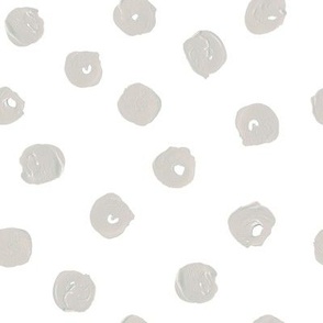 grey gouache polka dot