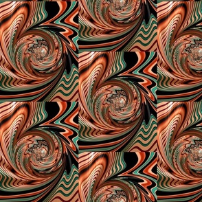 Autumn Swirl Fractal Spiral