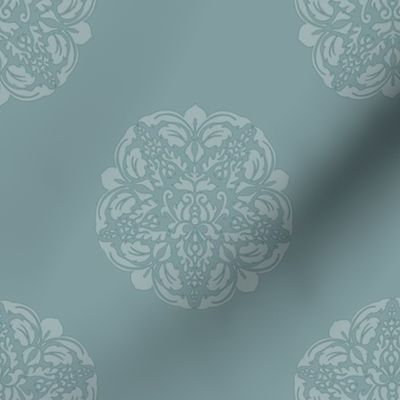 Pentacle Damask Seafoam