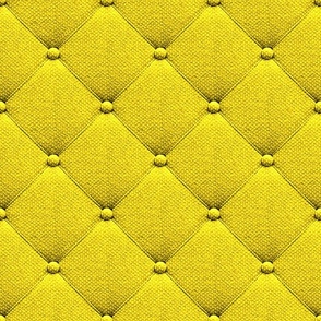 Retro 90s neon yellow buttons upholstery