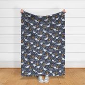 Sunny Sandpipers | Navy