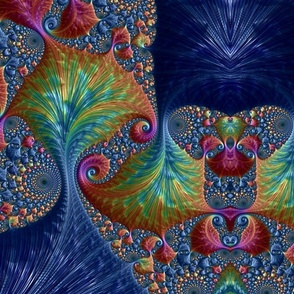 Intense Color Fractal Spirals