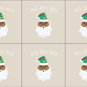6 loveys: ho, ho, ho! santas on christmas tan
