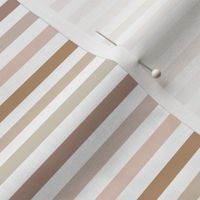 1/4" christmas stripes: flax, blushy, golden, taupe, tan