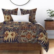 African Tribal Block Print - Large Scale - Design 12266504