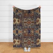 African Tribal Block Print - Large Scale - Design 12266504