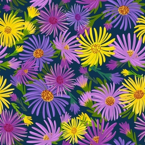 Fall floral asters 