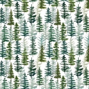 firs and pines // 1.5" tall