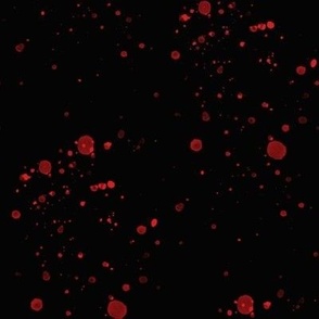 Blood Splatter on Black