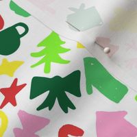 Colorful Christmas  Shapes Print