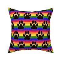 Very Rainbow! Rainbow Paw Print -- Dog, Cat Paw Print -- 339dpi (44% of Full Scale)