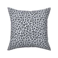 Snow Leopard Print with Hidden Snowflakes: Blue