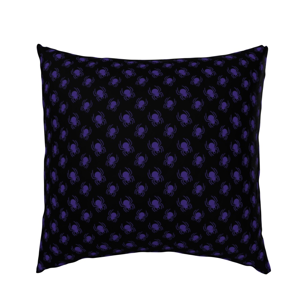 Black and Purple Spider Pattern