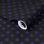 Black and Purple Spider Pattern