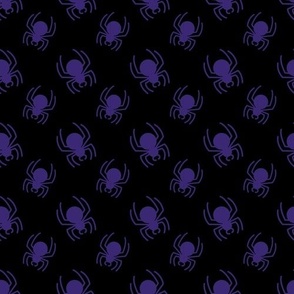 Black and Purple Spider Pattern