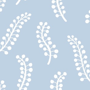 Freya Floral Fillers - Sky Large Scale