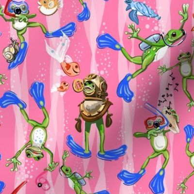 Frogmen & Friends | Small | Pink