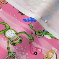 Frogmen & Friends | Small | Pink