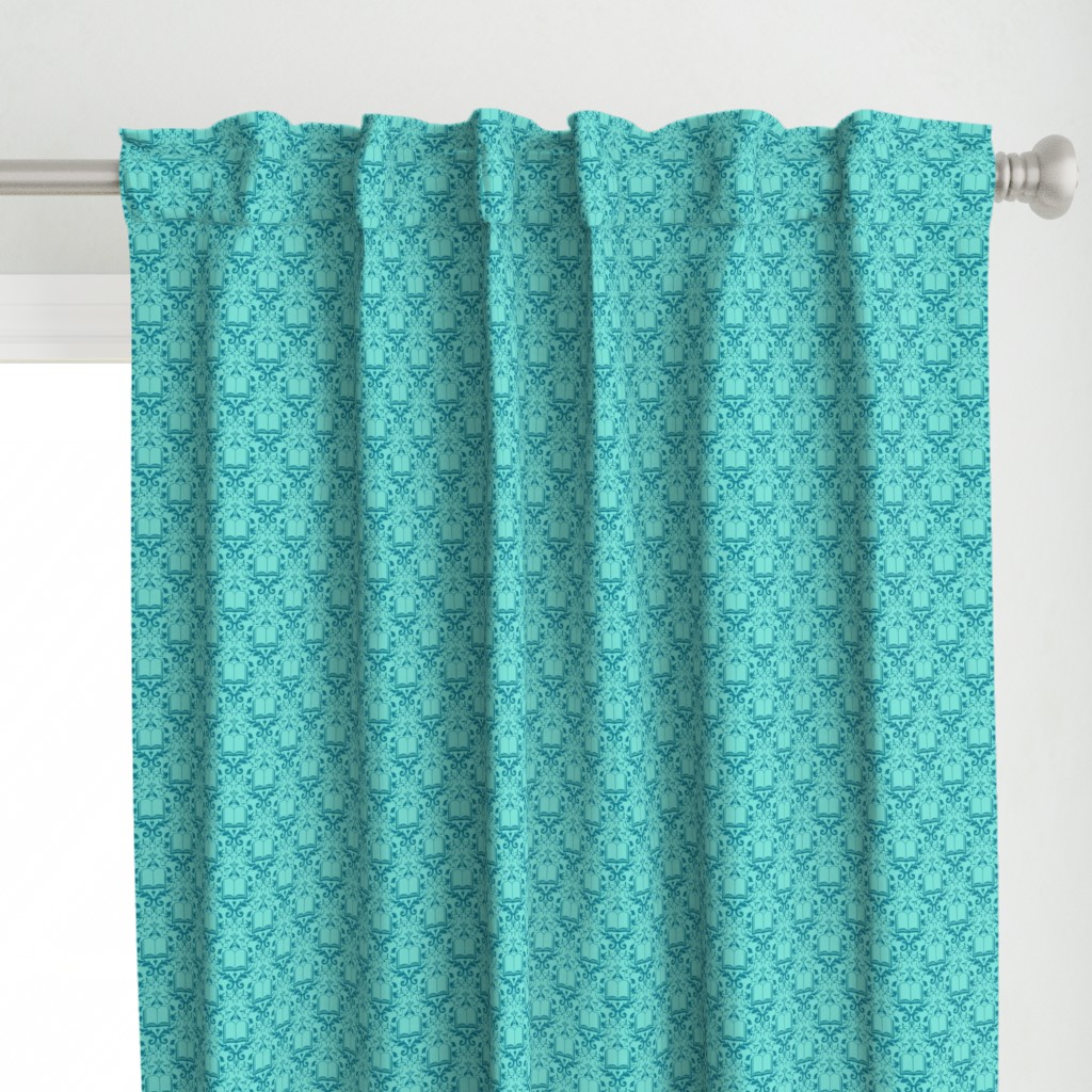 Book Damask Aquamarine