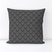 Book Damask Charcoal