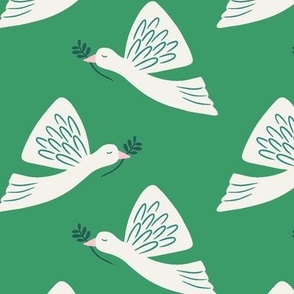 Doves/green/large