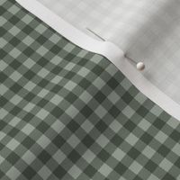 Tiny gingham winter buffalo plaid mountain ranch texture checkered design sage green olive SMALL