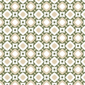 Geometric tiles green