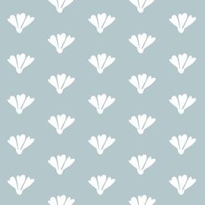 Coral Flower one direction bold and simple - pale blue