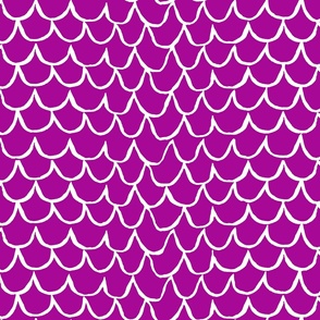 Sea Waves Scallop Pattern // Fuchsia 