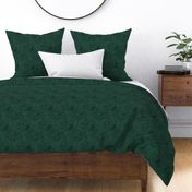 Christmas winter spots and dots abstract colorful dalmatian animal print pine green on black SMALL