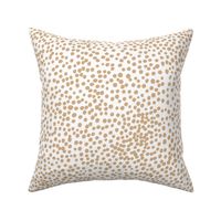 Christmas winter spots and dots abstract colorful dalmatian animal print cinnamon on white