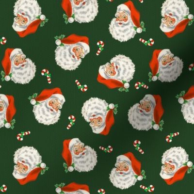 Retro Santa Claus Green Small