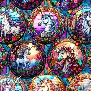 Stained Glass Unicorns 2