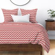 2 inch Red & White Knitting Checkerboard Vertical Border