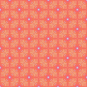 FolkHeart Tile-Spring 2022-Papaya-Hot Pink
