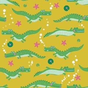 Crocodile Cuties on Plantain