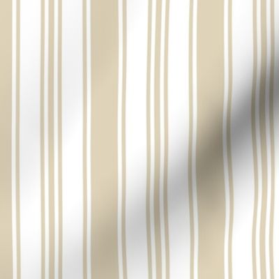 Vintage stripes cream white french