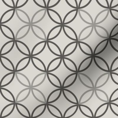 Geometric Pattern: Circle Nested Outline: Slate