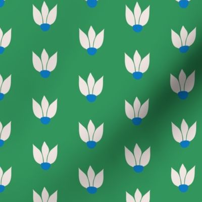 Simple Bold One Direction Wildflower - green blue