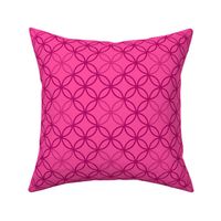 Geometric Pattern: Circle Nested Outline: Berry