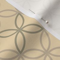 Geometric Pattern: Circle Nested Outline: Parchment