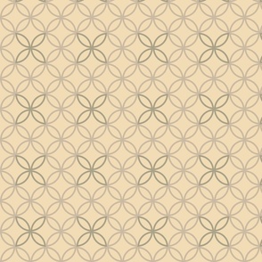 Geometric Pattern: Circle Nested Outline: Parchment