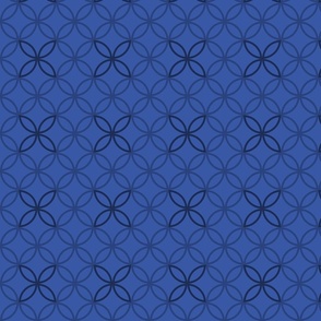 Geometric Pattern: Circle Nested Outline: Azure