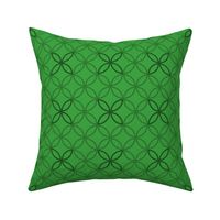 Geometric Pattern: Circle Nested Outline: Emerald