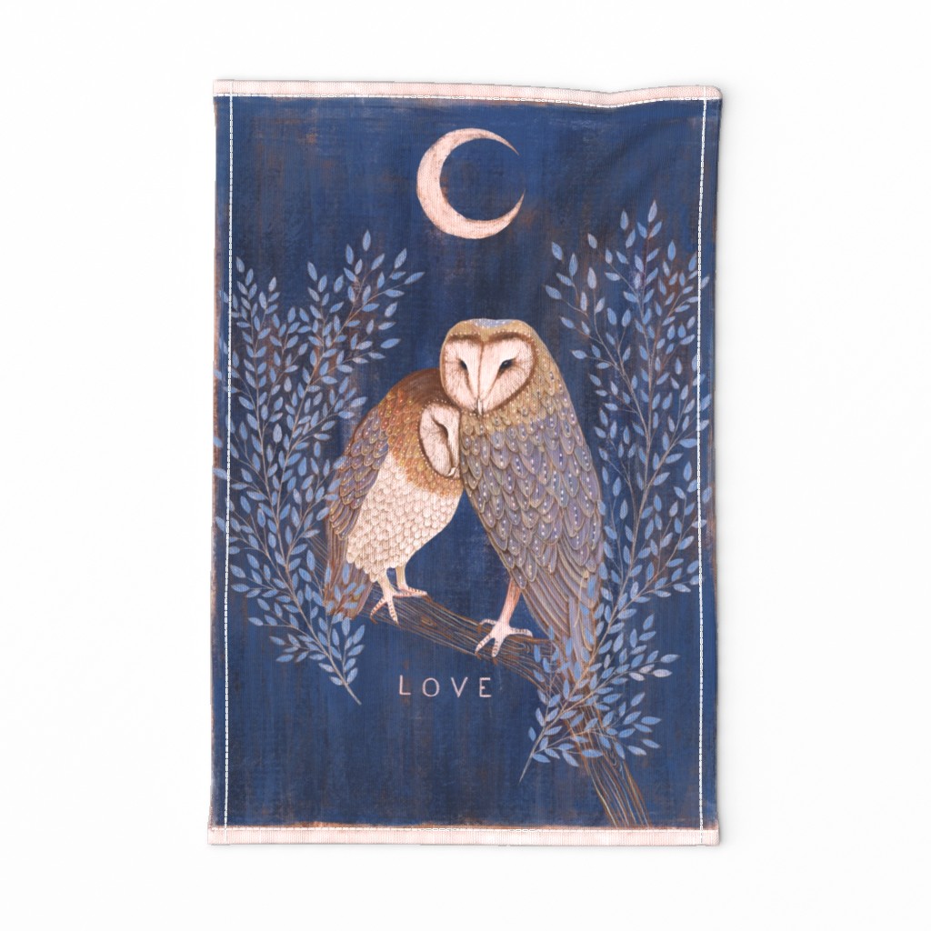 Wallhanging barn owls