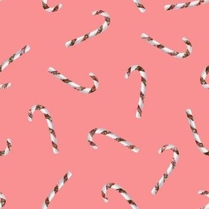 Floral Candy Canes // Peachy Pink