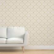 Vintage tangled geometrics cream Wallpaper