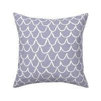 Sea Waves Scallop Pattern // Blue Grey