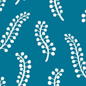 Freya Floral Fillers - Teal Large Scale