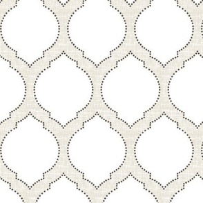 moroccan trellis/sand